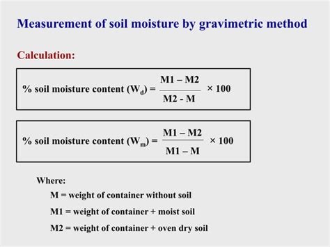 soil moisture content formula|Introductory Chapter: Soil Moisture .